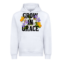 White Grow In Grace Urban Hoodie - LillyAllenDesigns