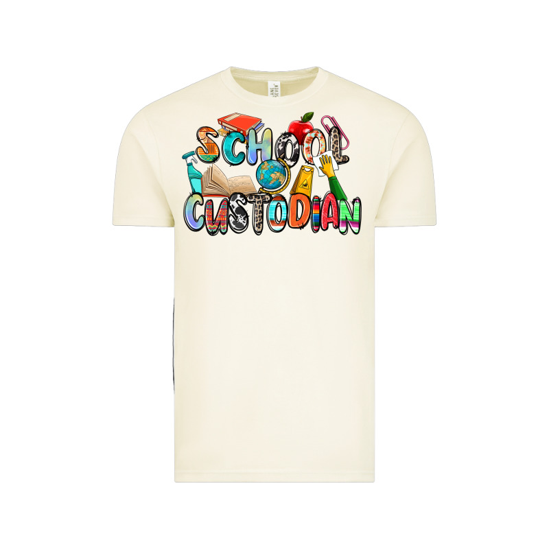 School Custodian Vintage Tee by Zillion Design Studio | Teevron