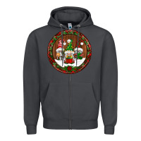 Smoke christmas gnomies christmas ornament Zipper Hoodie - BundleAndBundleShop