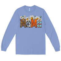Colony Blue western daisies mama Long Sleeve Tee - HRA Design Shop