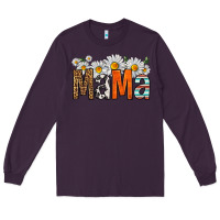 Plum western daisies mama Long Sleeve Tee - HRA Design Shop