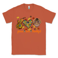 Copper Peace Love Thankful Classic Tee - CowhideDigitalArt