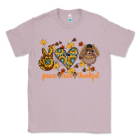 Lilac Peace Love Thankful Classic Tee - CowhideDigitalArt