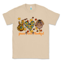Mushroom Peace Love Thankful Classic Tee - CowhideDigitalArt