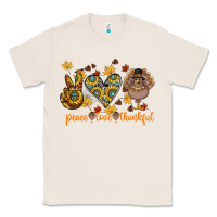 Natural Peace Love Thankful Classic Tee - CowhideDigitalArt