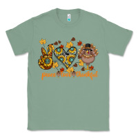 Sage Peace Love Thankful Classic Tee - CowhideDigitalArt