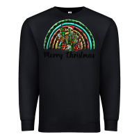 Black merry christmas cactus rainbow Premium Sweatshirt - BarkalooDesign