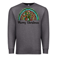 Charcoal Heather merry christmas cactus rainbow Premium Sweatshirt - BarkalooDesign