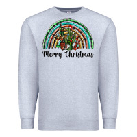 Heather Grey merry christmas cactus rainbow Premium Sweatshirt - BarkalooDesign