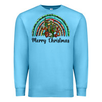 Ocean Blue merry christmas cactus rainbow Premium Sweatshirt - BarkalooDesign