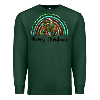 Sports Green merry christmas cactus rainbow Premium Sweatshirt - BarkalooDesign