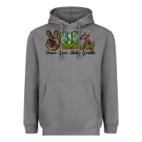 Storm Peace Love Baby Gorilla Heavyweight Hoodie - LillyAllenDesigns