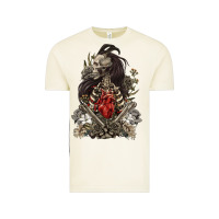 Vintage Arctic floral skeleton Vintage Tee - RanaPortraitStore