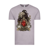 Floral Skeleton Vintage Tee | Teevron