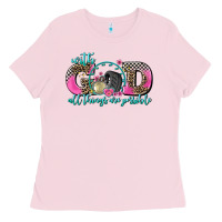 With God All Things Are Possible Race Ladies Tee | Teevron