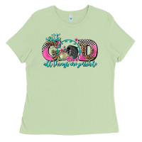 Matcha with god all things are possible race Ladies Tee - AdoDesignShop