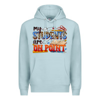 Blue Mist my students are on point Premium Hoodie - NancyCooperArtShop