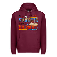 Burgundy my students are on point Premium Hoodie - NancyCooperArtShop