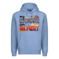 Colony Blue my students are on point Premium Hoodie - NancyCooperArtShop