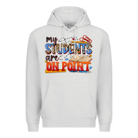 Dove Grey my students are on point Premium Hoodie - NancyCooperArtShop