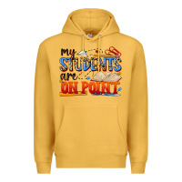 Mustard my students are on point Premium Hoodie - NancyCooperArtShop