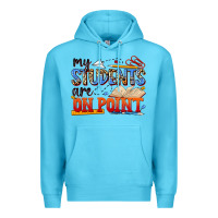 Ocean Blue my students are on point Premium Hoodie - NancyCooperArtShop