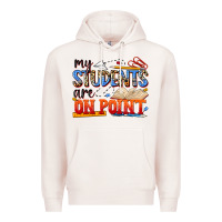 Pale Pink my students are on point Premium Hoodie - NancyCooperArtShop