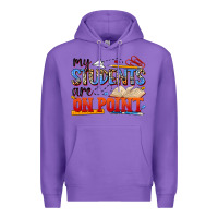 Purple my students are on point Premium Hoodie - NancyCooperArtShop