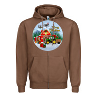 Chestnut merry christmas small town christmas ornament Zipper Hoodie - BundleAndBundleShop