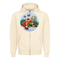 Sandshell merry christmas small town christmas ornament Zipper Hoodie - BundleAndBundleShop