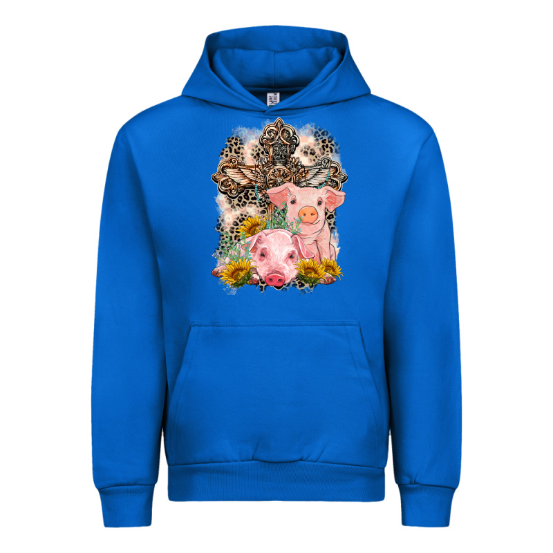 Western Pigs With Crosses Urban Hoodie by LillyAllenDesigns | Teevron