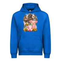 Cobalt Western Pigs with Crosses Urban Hoodie - LillyAllenDesigns