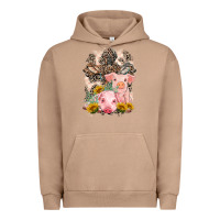 Pigment Burro Western Pigs with Crosses Urban Hoodie - LillyAllenDesigns