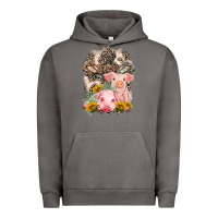Pigment Tornado Western Pigs with Crosses Urban Hoodie - LillyAllenDesigns