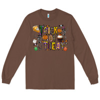 Chestnut trick or treat Long Sleeve Tee - CowhideDigitalArt