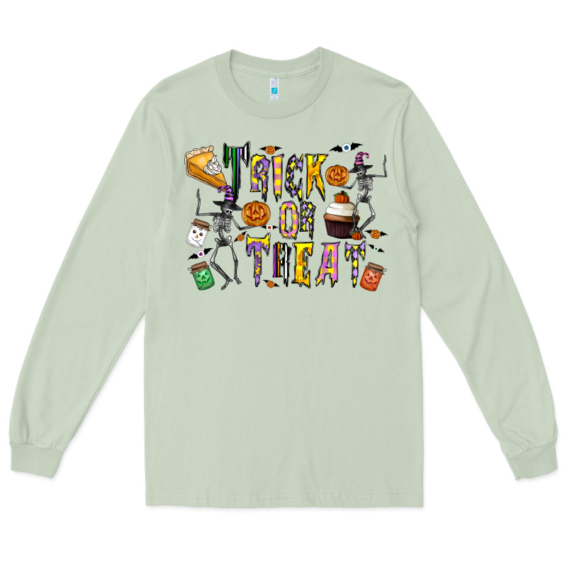 Trick Or Treat Long Sleeve Tee by CowhideDigitalArt | Teevron