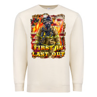 Sandshell First In last Out Firefighter Premium Sweatshirt - LillyAllenDesigns