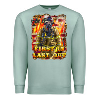Seafoam First In last Out Firefighter Premium Sweatshirt - LillyAllenDesigns