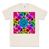 Natural neon cowhide with flower seamless pattern Classic Tee - BundleAndBundleShop