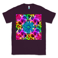 Plum neon cowhide with flower seamless pattern Classic Tee - BundleAndBundleShop
