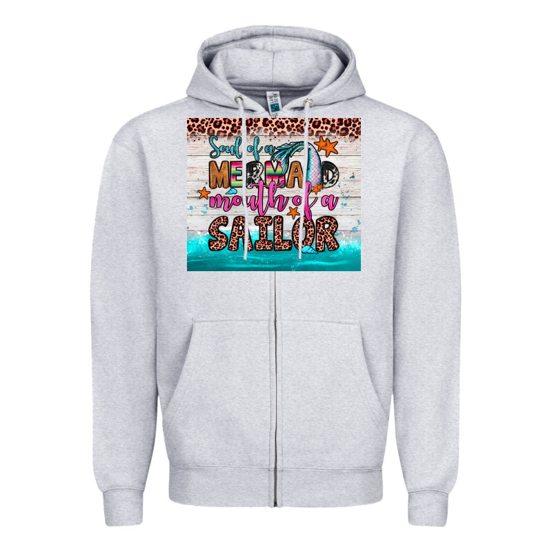 Soul Of A Mermaid Mouth Of A Sailor Zipper Hoodie by JahusDesignShop | Teevron