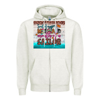Oatmeal Heather soul of a mermaid mouth of a sailor Zipper Hoodie - JahusDesignShop