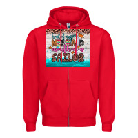 Red soul of a mermaid mouth of a sailor Zipper Hoodie - JahusDesignShop