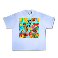 Grape Ice fruits tie dye seamless pattern Urban Heavy Tee - Zillion Design Studio