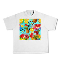 Lunar Rock fruits tie dye seamless pattern Urban Heavy Tee - Zillion Design Studio