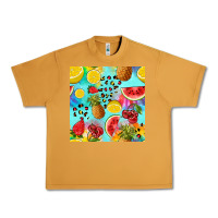 Peanut Butter fruits tie dye seamless pattern Urban Heavy Tee - Zillion Design Studio