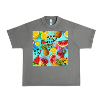 Tornado fruits tie dye seamless pattern Urban Heavy Tee - Zillion Design Studio