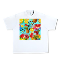 White fruits tie dye seamless pattern Urban Heavy Tee - Zillion Design Studio