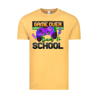 Vintage Mustard game over back to school Vintage Tee - Zillion Design Studio