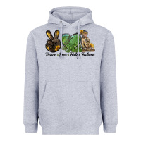 Heather Grey Peace Love Baby Baboon Heavyweight Hoodie - LillyAllenDesigns